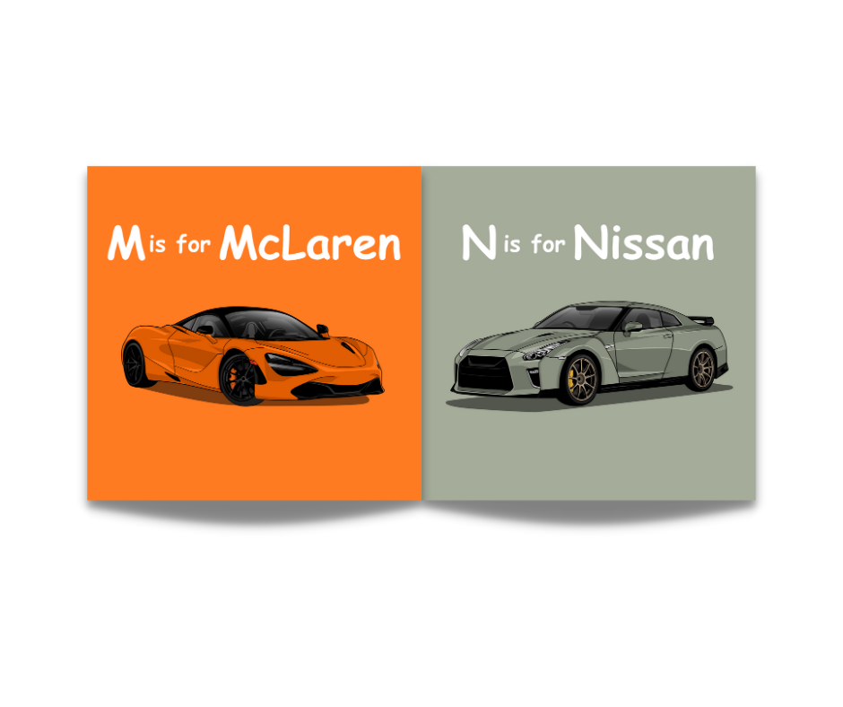 Learn the ABCs of Cars - For the Little Car Lover in Your Family.